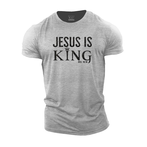 Men's Jesus Is King Cotton T-Shirt